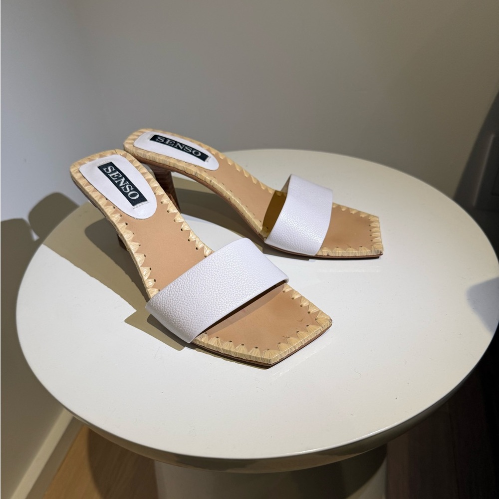White Women's Heeled Sandals
